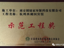 祝賀創(chuàng)綠家榮獲示范工程獎(jiǎng)！